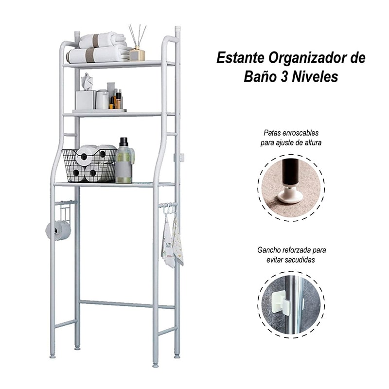 ESTANTE ORGANIZADOR DE BAÑO 3 NIVELES | ENVIO GRATIS