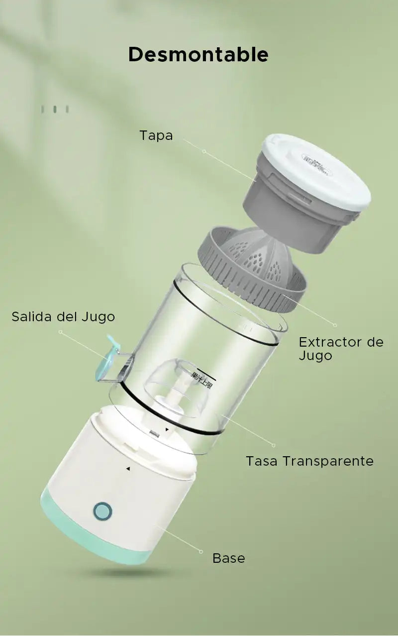 Exprimidor Eléctrico Portátil Recargable JuiceEase